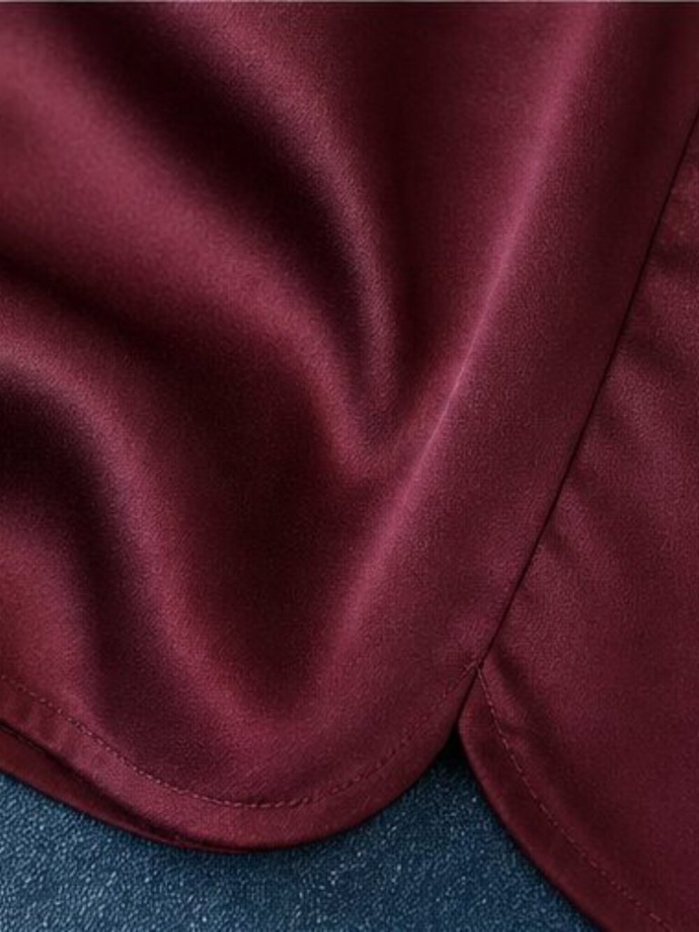 Burgundy Tunic Blouse - Picture 6 of 6